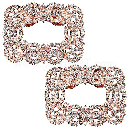 Украшение обуви из сплава со стразами FIND-GF0006-01A-RG-1