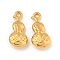 Ion Plating(IP) 304 Stainless Steel Pendants, Gourd Charms, Real 18K Gold Plated, 19.5x9.5x5mm, Hole: 1.8mm