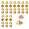 Iron Bell Charms, Golden, 10.5x12mm, Hole: 1.8mm
