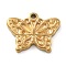 304 Stainless Steel Pendant Rhinestone Settings, Real 18K Gold Plated, Butterfly, Fit for: 0.5~1.2mm Rhinstone, 15.5x20x2.5mm, Hole: 1.6mm