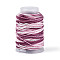 35M Segment Dyed Macrame Cotton Cord, Round Braided Rope, for Wall Hanging, Crafts, Gift Wrapping, Purple, 1mm, about 38.28 Yards(35m)/Roll