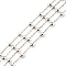 Anti-Tarnish Rhodium Plated 925 Sterling Silver Satellite Chains, Unwelded, Platinum, Link: 1.5x1x0.5mm, 3mm