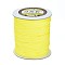 Nylon Thread, Round, Chinese Knotting Cord, Beading String, for Bracelet Making, Yellow, 1.5mm, about 140yards/roll