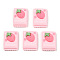 Opaque Resin Imitation Food Cabochons, Candy, Pink, 24x17x7mm