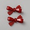 Acrylic Cabochons, Bowknot, FireBrick, 26x44x13mm