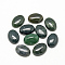 Natural Agate Cabochons, Oval, Saddle Brown, 25x18x6~7mm