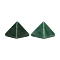 Natural Green Aventurine Orgonite Pyramid Display Decorations, Figurine Home Decoration, Reiki Energy Stone for Healing, 30.5x30.5x25.5mm