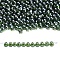 MIYUKI 3.4mm Drop Beads, Japanese Seed Beads, Transparent Colours Lustered, (DP395) Transparent Olive Green Luster, 3.4x3mm, Hole: 0.65mm, about 180pcs/10g