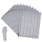 Rectangle Polyester Insole Cloth, Shoe Decoration, Gray, 220x280x1.5mm