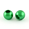 ABS Plastic Imitation Pearl European Beads, Large Hole Rondelle Beads, Green, 11.5~12x10mm, Hole: 5mm