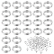80Pcs 925 Sterling Silver Split Rings, Double Loops Rings, Silver, 24 Gauge, 3.5x1mm, Inner Diameter: 2.5mm, Single Wire: 0.5mm