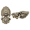 1Pc Tibetan Style Brass Shackle Clasps, for Bracelet Making, Chief of a Tribe, Antique Bronze, 46x24.5x14mm