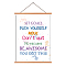 Cotton & Linen Hanging Painting, with Word Pattern, Decoration Accessories, Rectangle, Colorful, 440x280mm