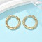 304 Stainless Steel Twist Hoop Earrings for Women, Golden, 15x2.5mm
