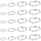 24Pcs 4 Styles 925 Sterling Silver Split Jump Rings, Double Loop Jump Rings, Round Rings, Silver, 5~8x1~2mm, Inner Diameter: 3.5~7mm, 6pcs/style