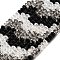 Electroplate Glass Beads Strands, Rondelle, Faceted, Black, 6x4mm, Hole: 1mm, about 61pcs/strand, 11.02''(28cm)