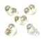Transparent Glass Beads, Dyed & Heated, Heart, Champagne Yellow, 15.5x21x11.5mm, Hole: 1.5mm