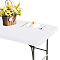 Polyester Tablecloth, for Home Decorations, Rectangle, White, 1200x750x0.5mm