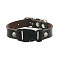 Imitation Leather & Alloy & Plastic Bracelets for Men Women, Platinum, Coconut Brown, 9-7/8 inch(25cm)