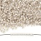 TOHO 8/0 Demi Round Beads, Japanese Seed Beads, (PF21F) PermaFinish Crystal Silver Lined Matte, 3x1.15mm, Hole: 1.2mm, about 3722pcs/50g
