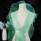 10 Yards Lucency Polyester Pleated Lace Trim, Ruffled Lace Ribbon for Garment Accessories, Medium Spring Green, 5-7/8 inch(150mm)