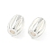 Brass Beads, Barrel, Long-Lasting Plated, Rack Plating, Lead Free & Cadmium Free, 925 Sterling Silver Plated, 6x5mm, Hole: 1.8mm