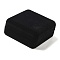 Velvet Badge Storage Gift Boxes, Square, Black, 6.9x6.6x2.9cm