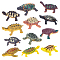 AHANDMAKER 12 Piece Sea Turtle Animal Figurines, Mini Sea Turtle Figures Statue, Realistic Plastic Turtle Figurines Tortoises Ocean Animal Statue for Micro Landscape Fish Tank Decor