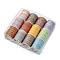 12 Rolls 12 Colors Polyester Cord, for Jewelry Making, Mixed Color, 0.5mm, 24 Gauge, about 20m/roll, 1 roll/color