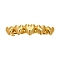 Alloy Snap Hair Clips, Heart, Golden, 78mm