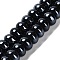 Porcelain Rondelle Beads, Black, 8.5x5.5mm, Hole: 1.8mm, about 55pcs/strand, 28~30cm