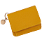 1Pc PU Imitation Leather Wallets, with Alloy Findings, Rectangle, Golden, Goldenrod, 94x114x30mm