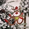Deer Plastic Glasses, with Glitter Powder, Camel, 130x130x30mm