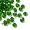 K9 Glass, Imitation Austrian Crystal Beads, Grade AAA, Faceted, Diamond, Green, 6x4mm, Hole: 0.7~0.9mm
