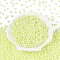 6/0 Glass Seed Beads, Ceylon, Round, Round Hole, Green Yellow, 6/0, 4mm, Hole: 1~1.5mm, about 500pcs/50g, 50g/bag, 18bags/2pounds