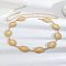 Bohemian Style Alloy Geometric Link Chain Waist Belly Chains, Antique Golden, Oval, 1160mm