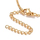 Vakuumbeschichtung 304 Herzanhänger-Halskette aus Edelstahl mit klarem Zirkonia für Damen NJEW-G019-05G-4