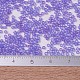 MIYUKIデリカビーズ  シリンダー  日本製シードビーズ  11/0  （db0783)は半霜の透明な紫色に染まった  1.3x1.6mm  穴：0.8mm  約10000個/袋  50 G /袋 SEED-X0054-DB0783-4