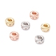 Brass Micro Pave Clear Cubic Zirconia Beads ZIRC-P091-05B-RS-1