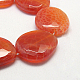 Natural Fire Crackle Agate Beads Strands G-G214-24x30mm-05-1