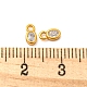 18 ciondoli in argento sterling placcati in vero oro 925k STER-K176-03C-G-4