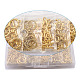 チベット風マンテル  混合図形  アンティーク黄金  100セット /箱 TIBE-TA0001-20AG-5