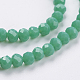 Faceted Solid Color Glass Rondelle Bead Strands GLAA-Q044-4mm-20-6