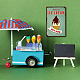 ヴィンテージメタルブリキサイン  バーの壁の装飾  レストラン  カフェパブ  アイスクリーム柄  30x20cm AJEW-WH0157-096-5