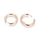 304 Stainless Steel Hoop Earrings EJEW-P177-RG-14-1