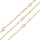 Chaînes de perles d'imitation en plastique ccb faites à la main CHC-K011-26G-1