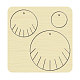 木材切断ダイ  鋼鉄で  DIYスクラップブッキング/フォトアルバム用  装飾的なエンボス印刷紙のカード  ラウンド  幾何学的模様  10x10x2.4cm DIY-WH0169-60-1