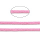 コットン糸  マクラメコード  装飾的な糸のスレッド  DIYの工芸品について  ギフトラッピングとジュエリー作り  ショッキングピンク  3mm  約109.36ヤード（100m）/ロール。 OCOR-T001-02-15-3