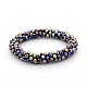 Electroplate Glass Round Beads Bracelets BJEW-F083A-D10-1