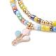 2шт 2 стильных стеклянных жемчужных ожерелья из бисера NJEW-JN03936-3